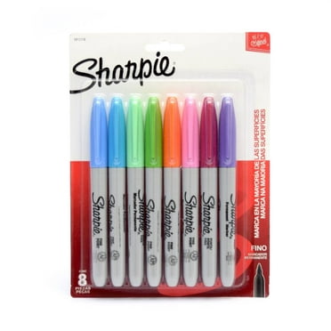 Marcadores permanentes Sharpie fino varios colores 8 pzas