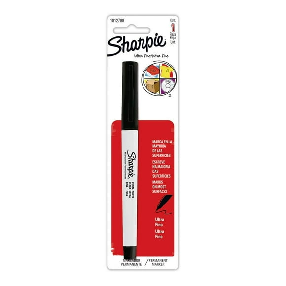 Marcador permanente Sharpie punto ultra fino negro 1 pza