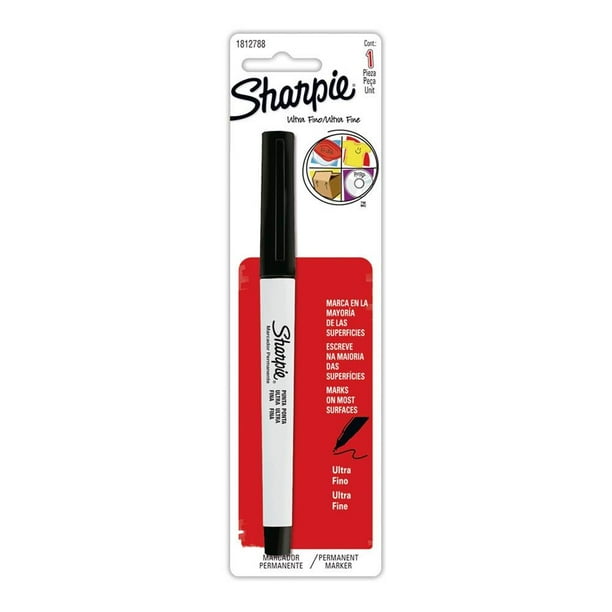 Marcador permanente Sharpie punto ultra fino negro 1 pza