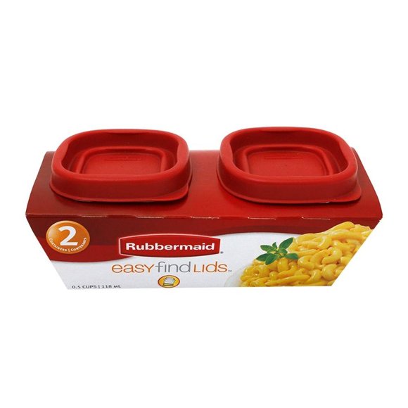 Contenedores Herméticos Rubbermaid Easy Find Lids 2 piezas de 118 ml