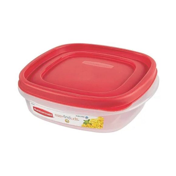 Contenedor Hermético Rubbermaid Easy Find de Plástico Cuadrado 296 ml