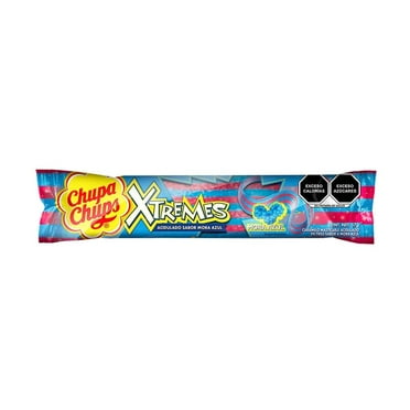 Caramelo acidulado Chupa Chups Xtremes en tiras sabor mora azul 57 g