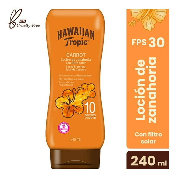 Protector Solar Hawaiian Tropic Carrot zanahoria 10 FPS 240 ml