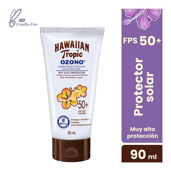 Protector Solar Hawaiian Tropic Ozono fps 50+ muy alta protección 90 ml