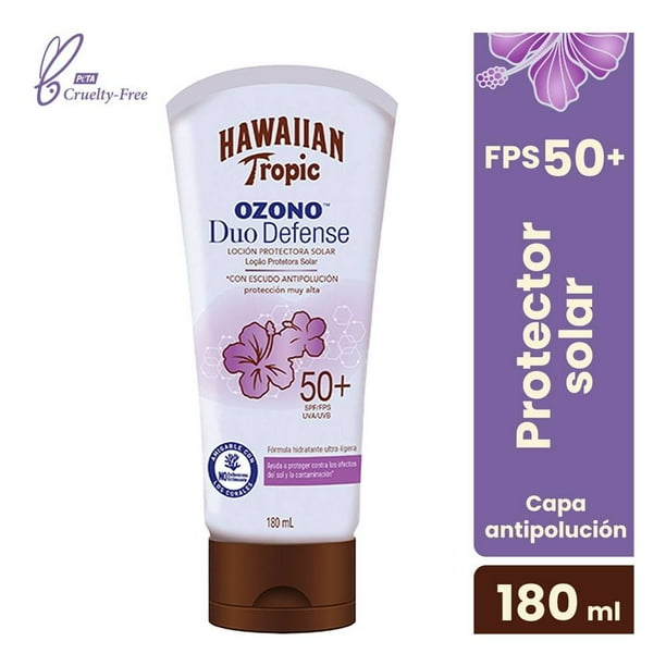 Protector Solar Hawaiian Tropic Ozono Duo Defense FPS 50+ ozono duo defense 180 ml