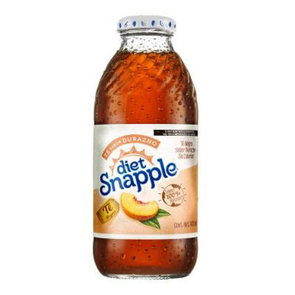 Té negro helado Snapple Diet sabor durazno 473 ml