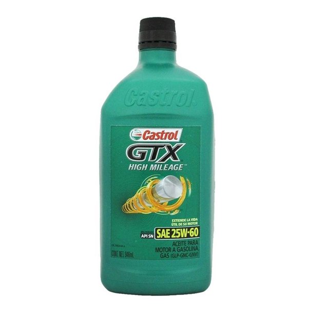 Aceite Multigrado AK Castrol GTX 25W60 de 946 ml