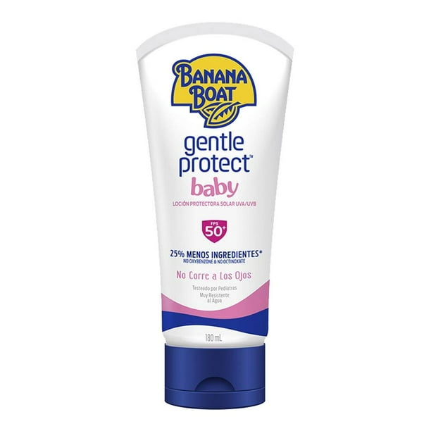 Loción protectora solar Banana Boat Gentle Protect FPS 50 para bebés 180 ml