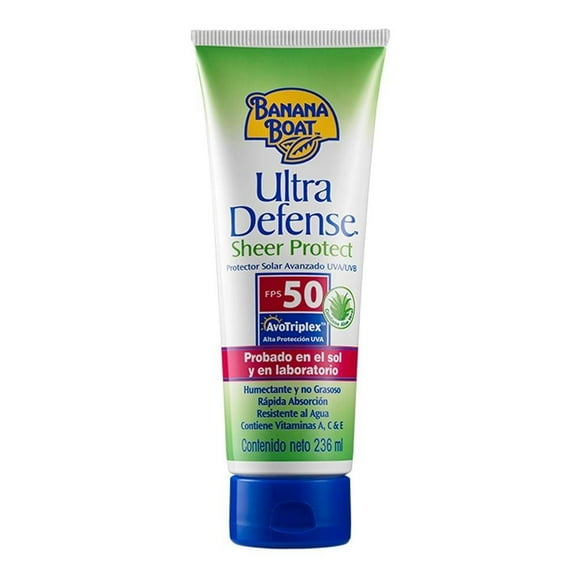 Loción protectora solar Banana Boat FPS 50 muy resistente al agua 236 ml