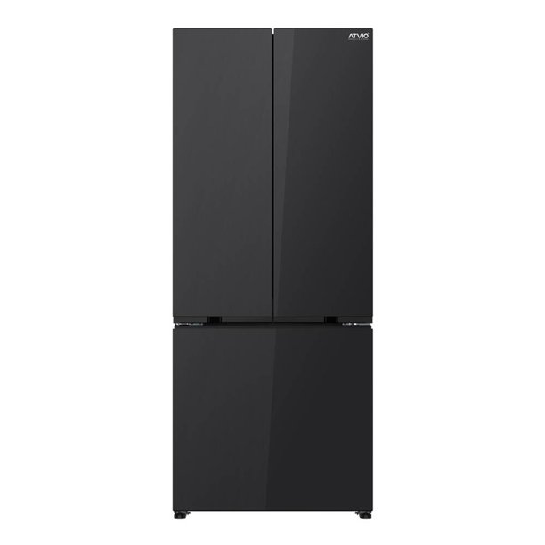 Refrigerador ATVIO Home 16.2 pies Negro espejo French Door