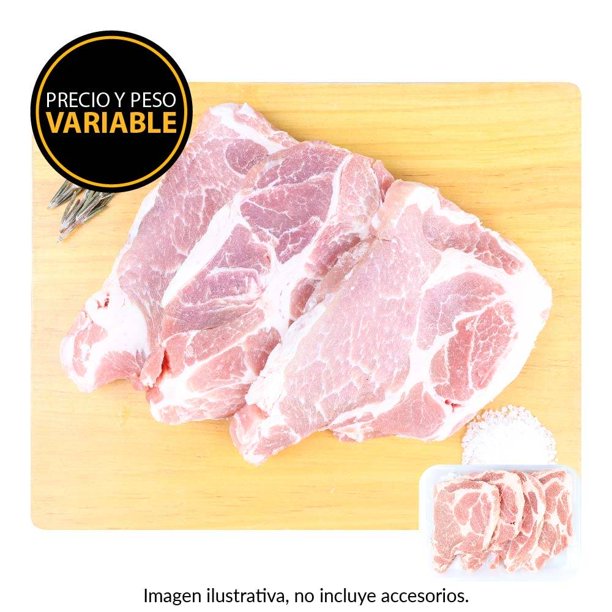Diezmillo de cerdo peso aprox por charola 600 g