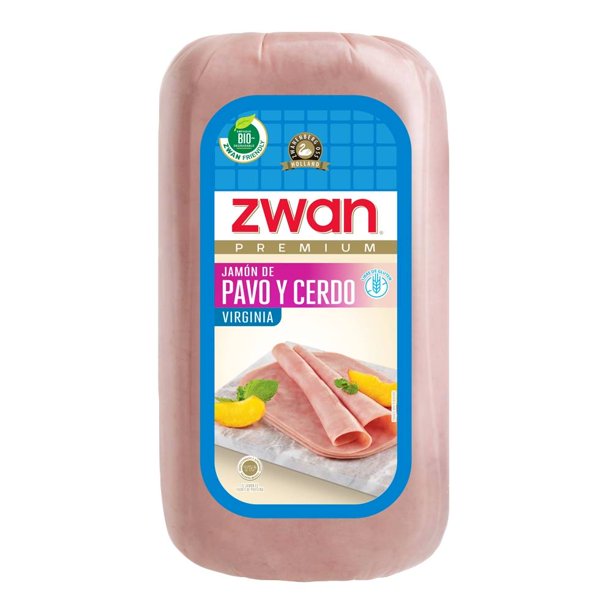 Jamón de pavo y cerdo Zwan premium virginia por kilo