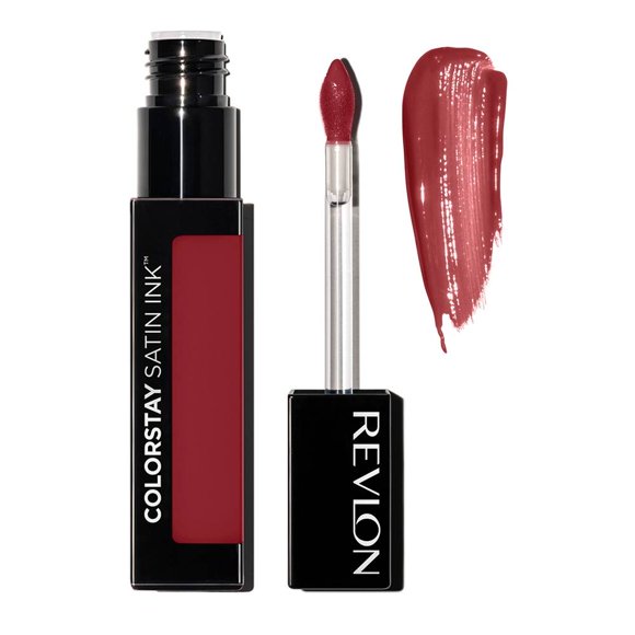 Labial líquido Revlon Colorstay satin ink silky sienna rojo 5 ml