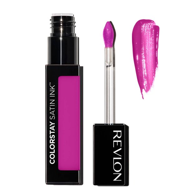 Labial líquido Revlon Colorstay satin ink own it violeta 5 ml