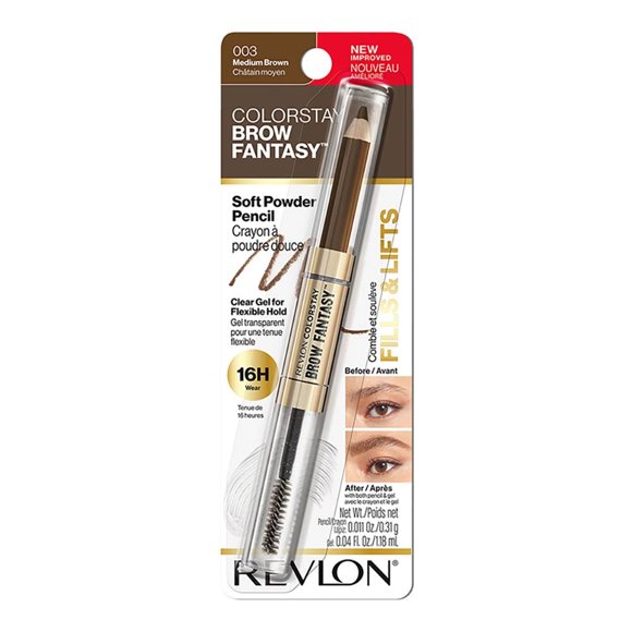 Delineador de cejas Revlon Brow Fantasy medium brown 1.18 ml