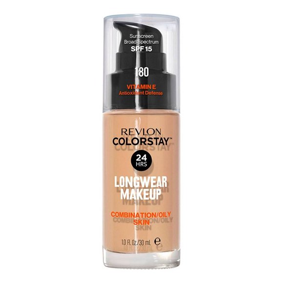 Base de maquillaje Revlon Colorstay 180 sand beige vitamina E 30 ml