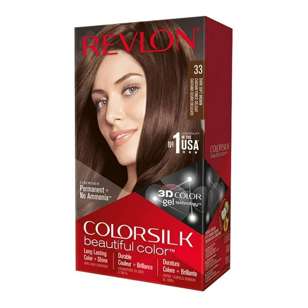 Tinte para cabello Revlon Beautiful Color 33 castaño oscuro dorado