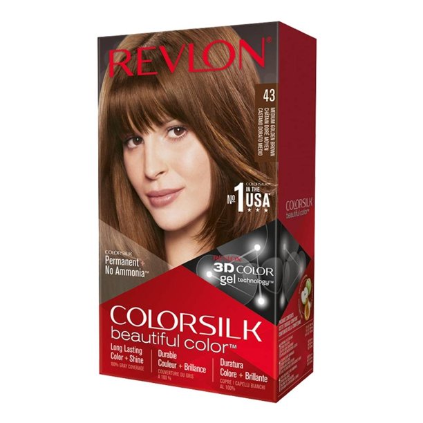 Tinte para cabello Revlon Beautiful Color 43 castaño medio dorado