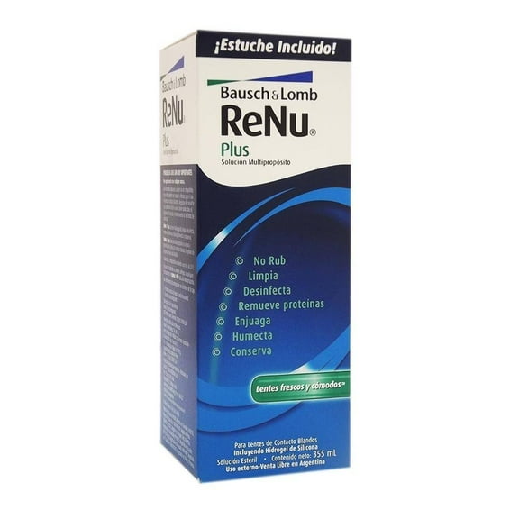 Solución para lentes de contacto Renu plus 355 ml