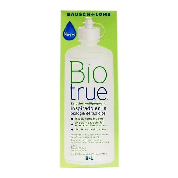 Solución para lentes de contacto Bio True 300 ml