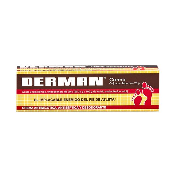 Crema Derman antimicótica, antiséptica y desodorante 25 g