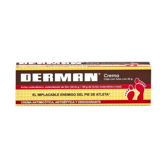 Crema Derman antimicótica, antiséptica y desodorante 25 g