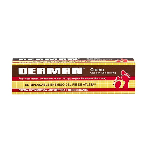 Crema Derman antimicótica, antiséptica y desodorante 50 g