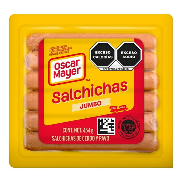 Salchicha de cerdo Oscar Mayer con pavo jumbo 454 g