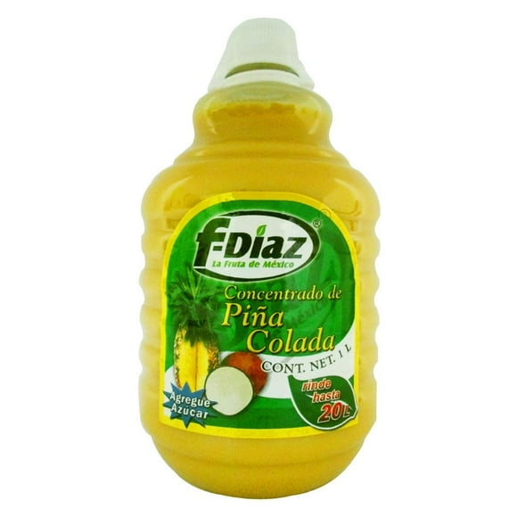 Concentrado para bebida F-Díaz sabor piña colada 1 l