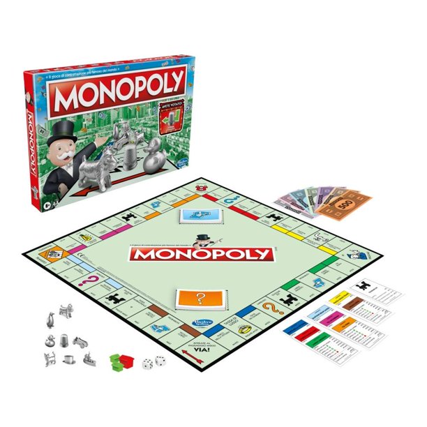 Juegos Hasbro Monopoly Juego de mesa de 2 a 6 jugadores, a partir de 8 años ¡Gran opción para reuniones!