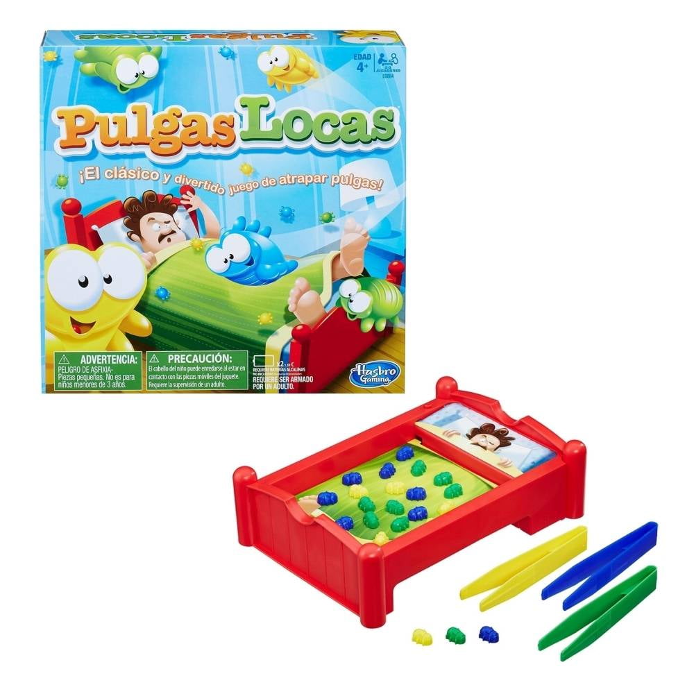 Juego de mesa Hasbro Pulgas Locas Juego de mesa para ninos en edad preescolar para 2 o 3 jugadores a partir de 4 anos Walmart