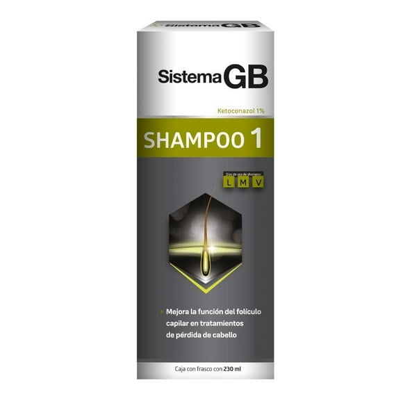 Shampoo Sistema GB uno para hombre 230 ml