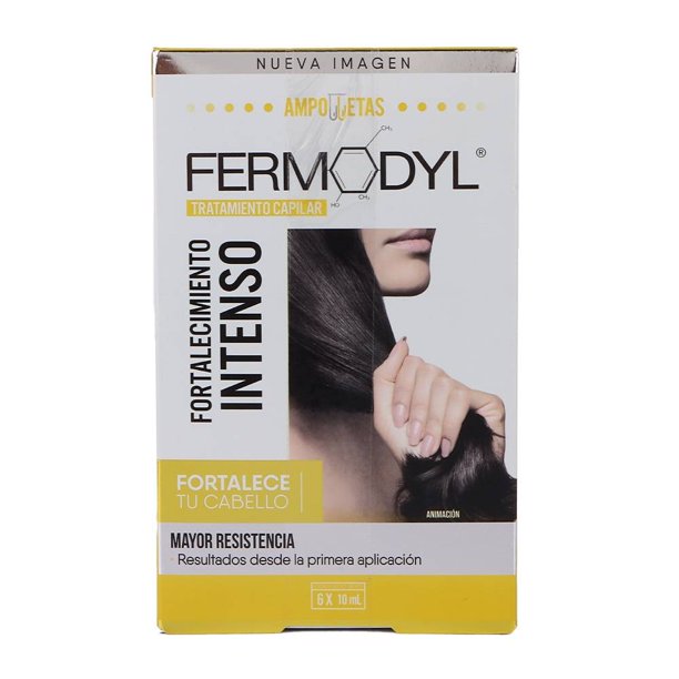 Tratamiento capilar Fermodyl fortalecimiento extremo 6 pzas de 10 ml c/u