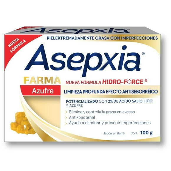 Jabón en Barra Asepxia Farma Azufre Antisebo 100g