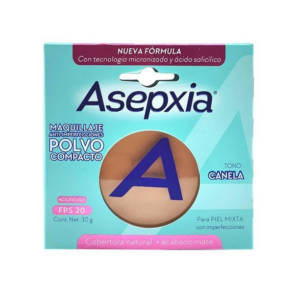 Maquillaje En Polvo Asepxia Tono Canela 10g