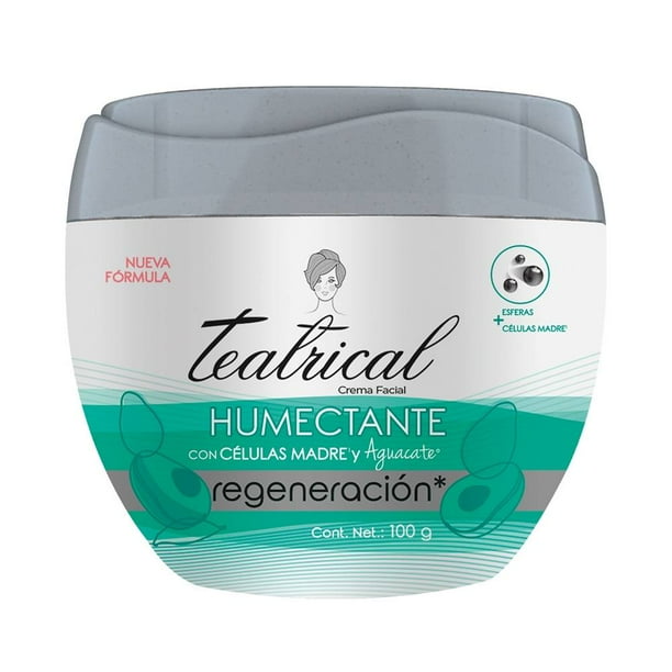 Crema facial Teatrical humectante con células madre y aguacate 100 g