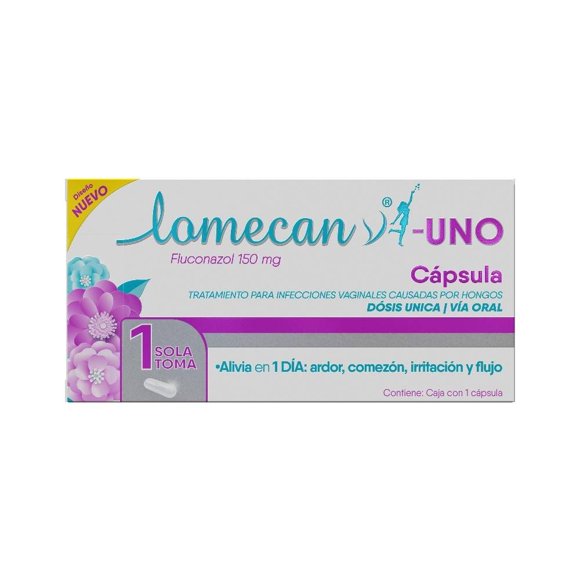 Lomecan V Uno Fluconazil 150 mg 1 cápsula