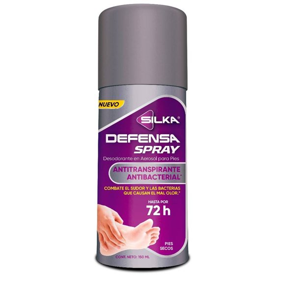 Desodorante para pies Silkamedic Defensa spray antitranspirante en aerosol 150 ml