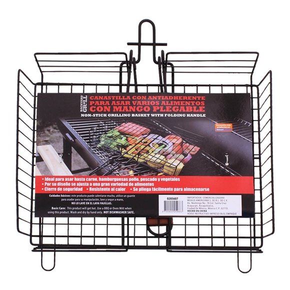 Canastilla con Antiadherente Backyard Grill para Asar Varios Alimentos