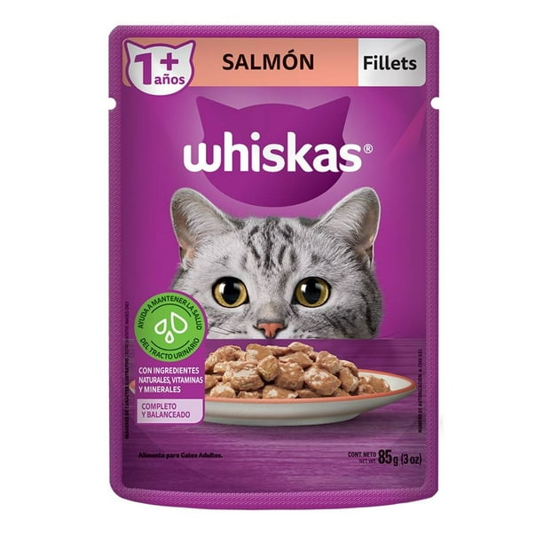 Alimento para Gato Whiskas Adulto Fillets Salmón 85 g