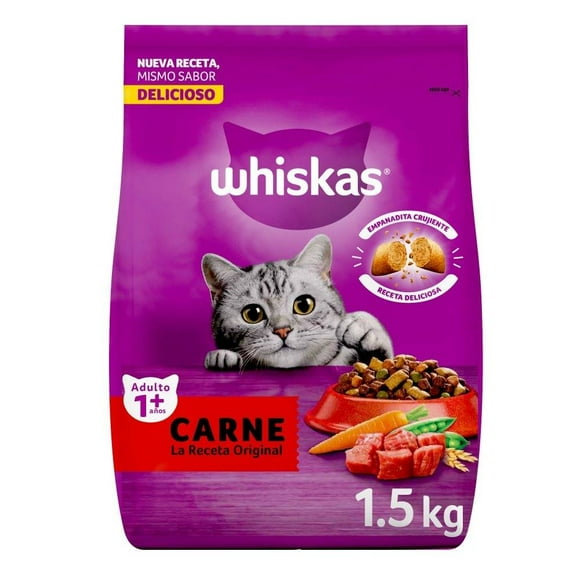 Alimento para Gato Whiskas Adulto Carne 1.5 kg