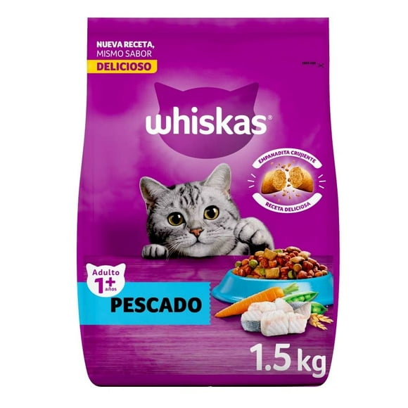 Alimento para Gato Whiskas Adulto Pescado 1.5 kg