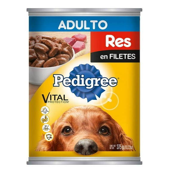 Alimento para Perro Pedigree Vital Protection Adulto Res en Filetes 375 g