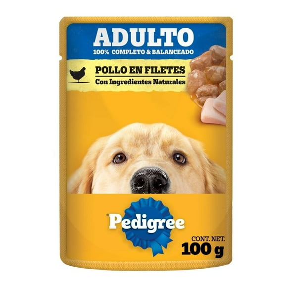 Alimento para Perro Pedigree Adulto Pollo en Filetes 100 g