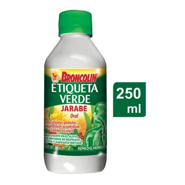 Jarabe Broncolin etiqueta verde 250 ml