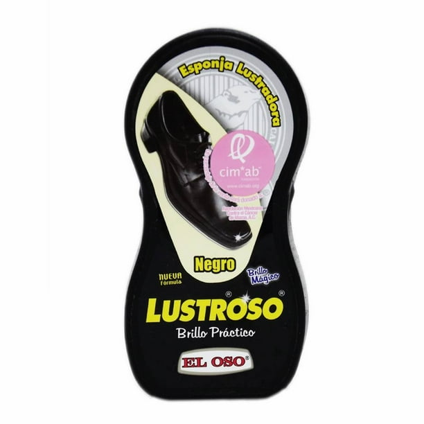 Esponja lustradora El Oso Lustroso color negro 1 pza