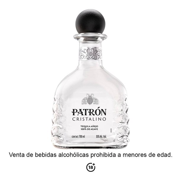 Tequila Patrón Añejo Cristalino 700 ml