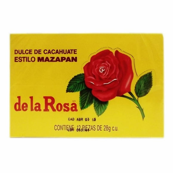 Mazapán De la Rosa original 12 pzas de 28 g c/u