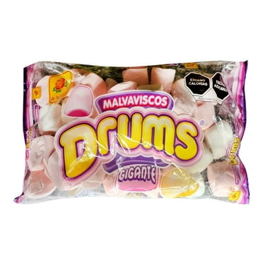 Malvaviscos De la Rosa Drums gigante sabor fresa y vainilla 340 g