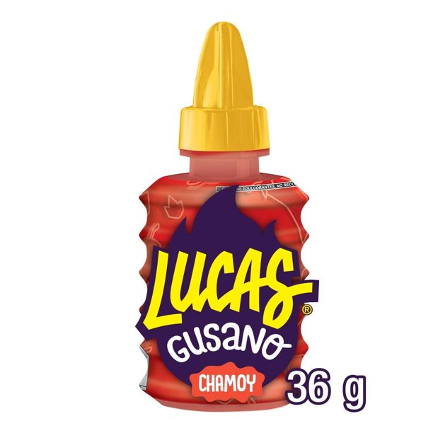 LUCAS GUSANO CHAMOY DULCE LIQUIDADO 36GR Lucas Gusano sabor chamoy 36 g